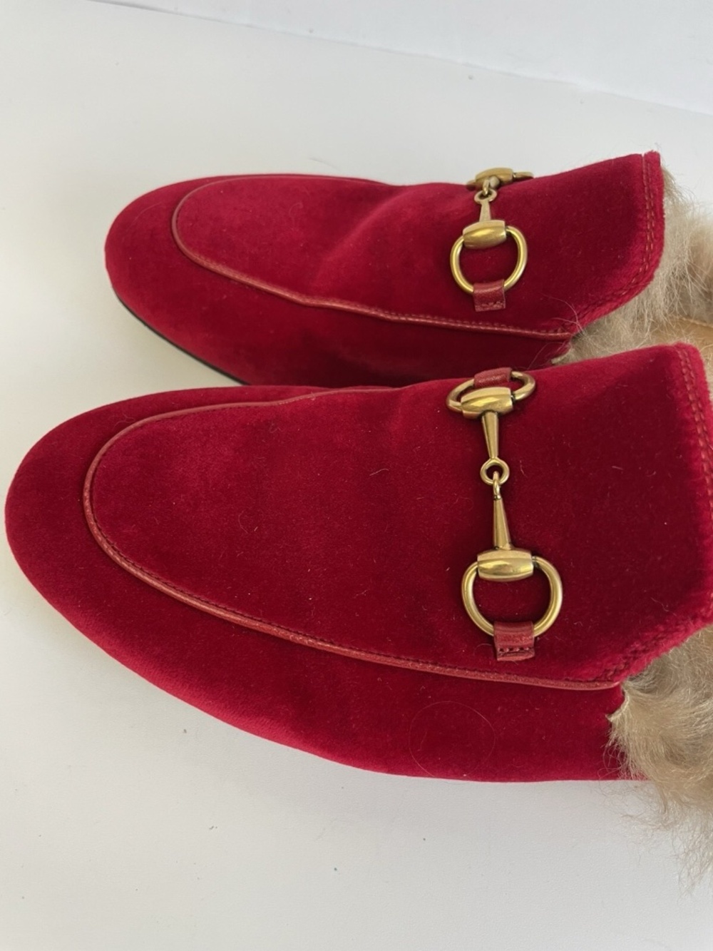 Gucci Princetowns Mules Horsebit Velvet size 39 - Picture 4 of 4